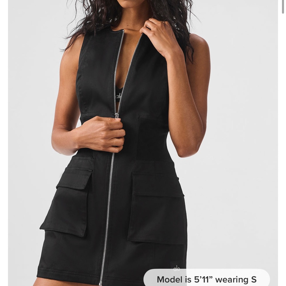 ALO Yoga Black Mini Dress